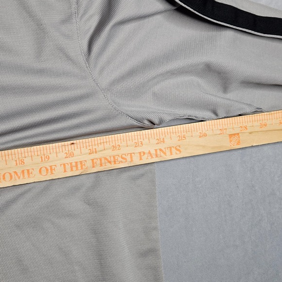 Vintage Nike Shirt Mens XL Gray Long Sleeve Jersey V-Neck Pullover Swoosh Logo - Picture 6 of 10